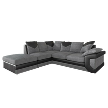 Dino Black/Grey Left Arm Or Right Arm Corner And 3+2 Seater Sofa