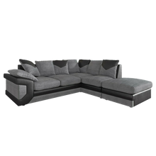 Dino Black/Grey Left Arm Or Right Arm Corner And 3+2 Seater Sofa - Prime Furniture