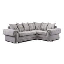 Verona Fabric Corner And 3+2 Seater Grey Sofa - Prime Furniture