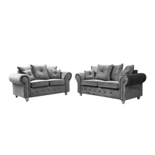 Ashwin Fabric Corner And 3+2 Seater Sofa - Prime Furniture