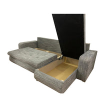 Berlin Fabric Corner Left/Right Arm Sofa Bed With Storage - Prime Furniture