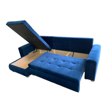 Berlin Fabric Corner Left/Right Arm Sofa Bed With Storage - Prime Furniture